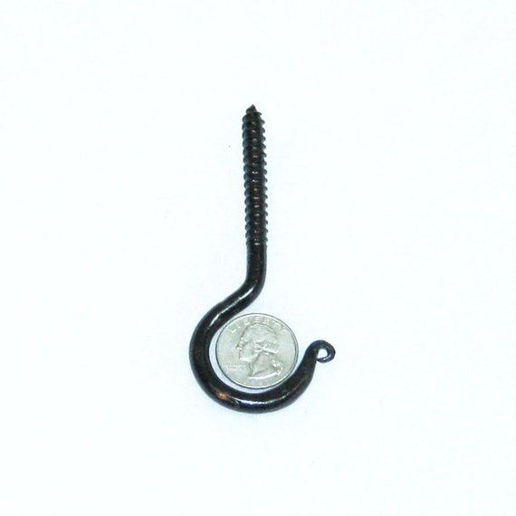 Rustic Forged Hook 1 4 X 4 X 1 Hand Forged Hook Blacksmith Etsy