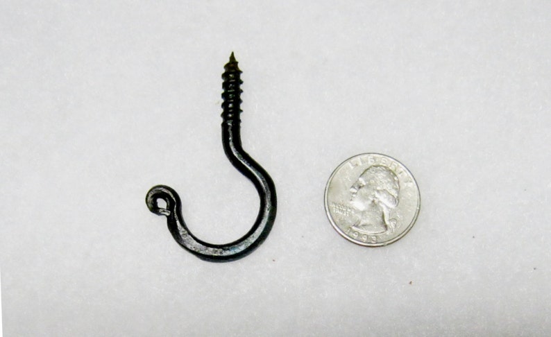 Pot Hooks 3 16 X 2 1 4 X 3 4 Blacksmith Hook Handmade Hook Pan Hooks Stocking Hook Plant Hook Ceiling Hook Christmas Decoration