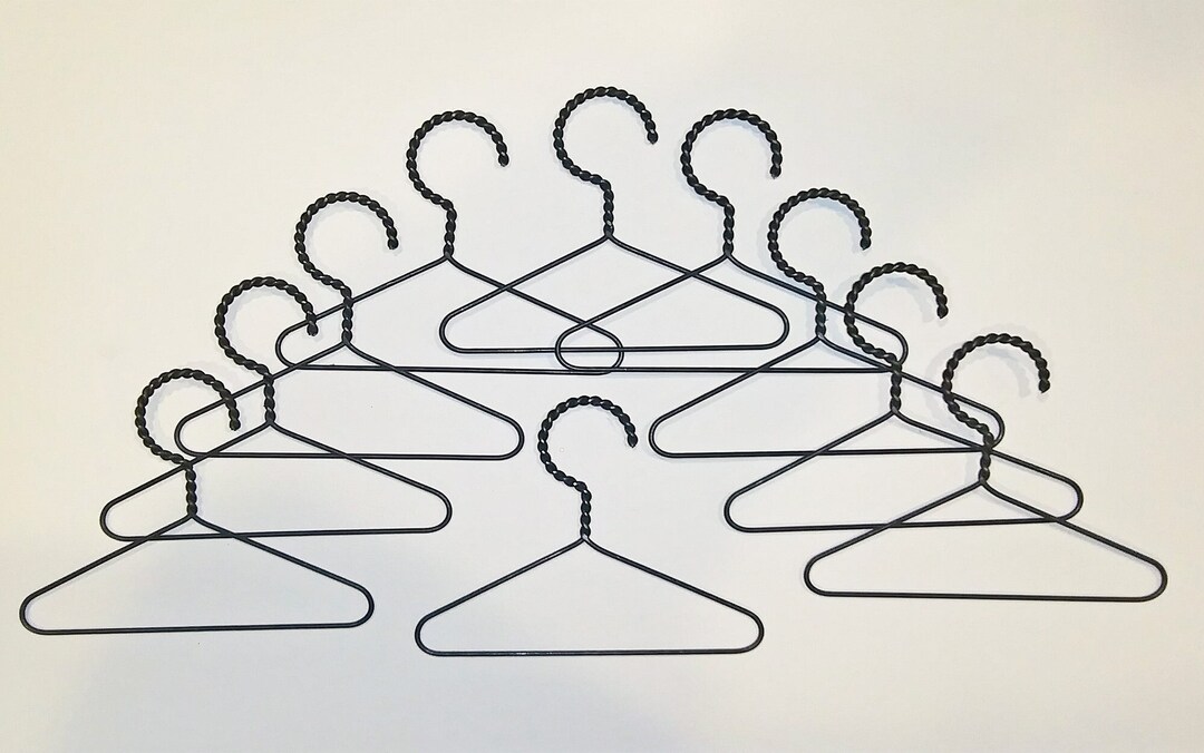 Set of 10 Small Decorative Wire Hangers Etsy