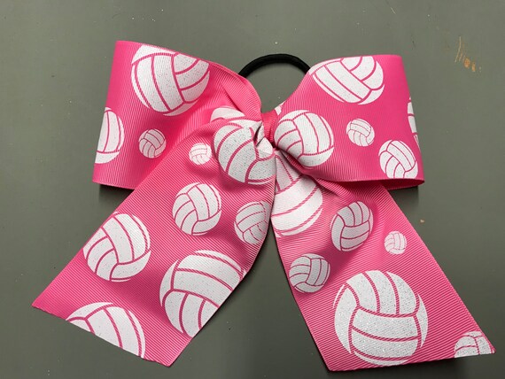 Volleyball Hair Bows Volley For A Cause Etsy