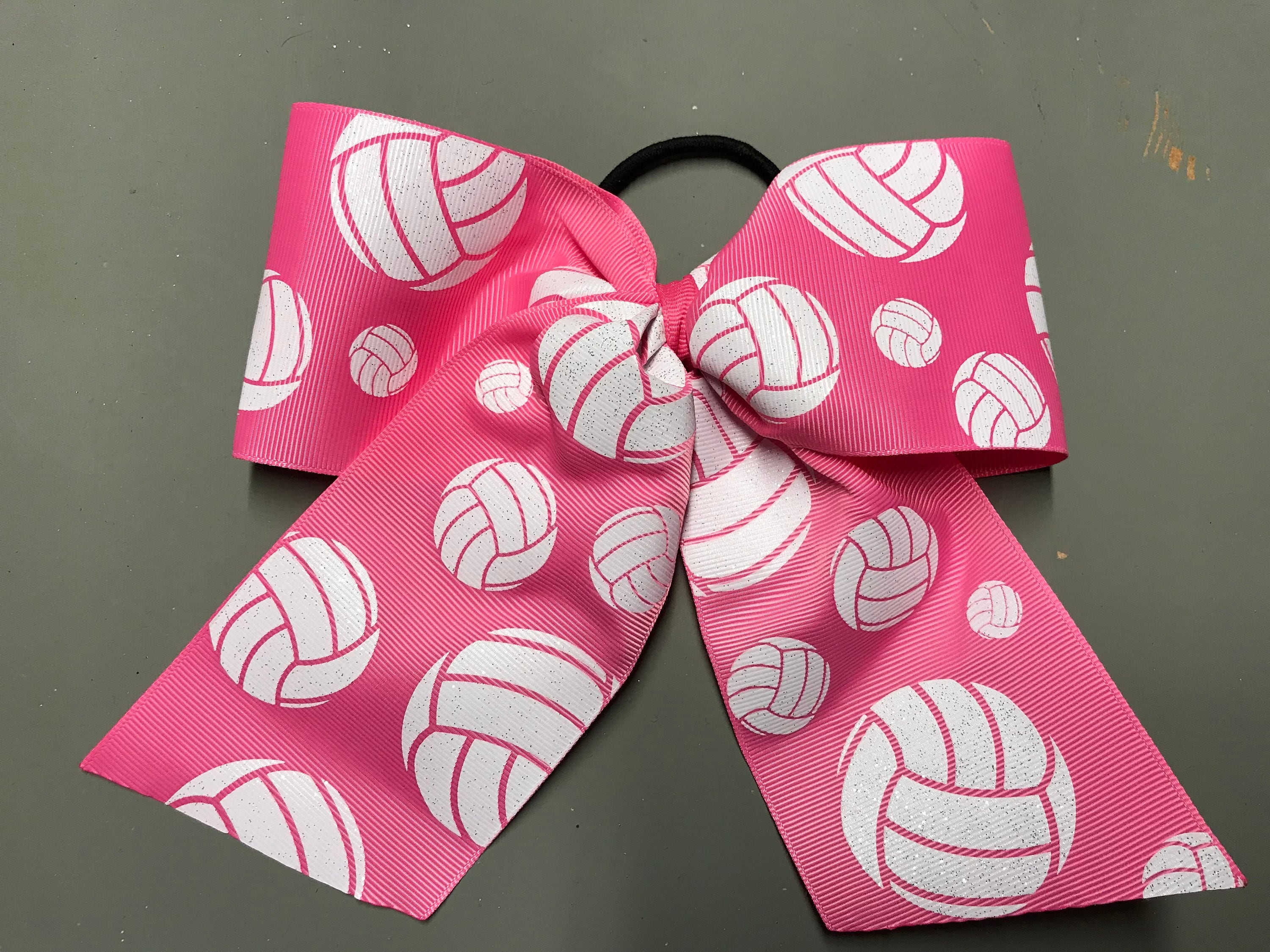 Volleyball hair bows/ volley for a cause Etsy
