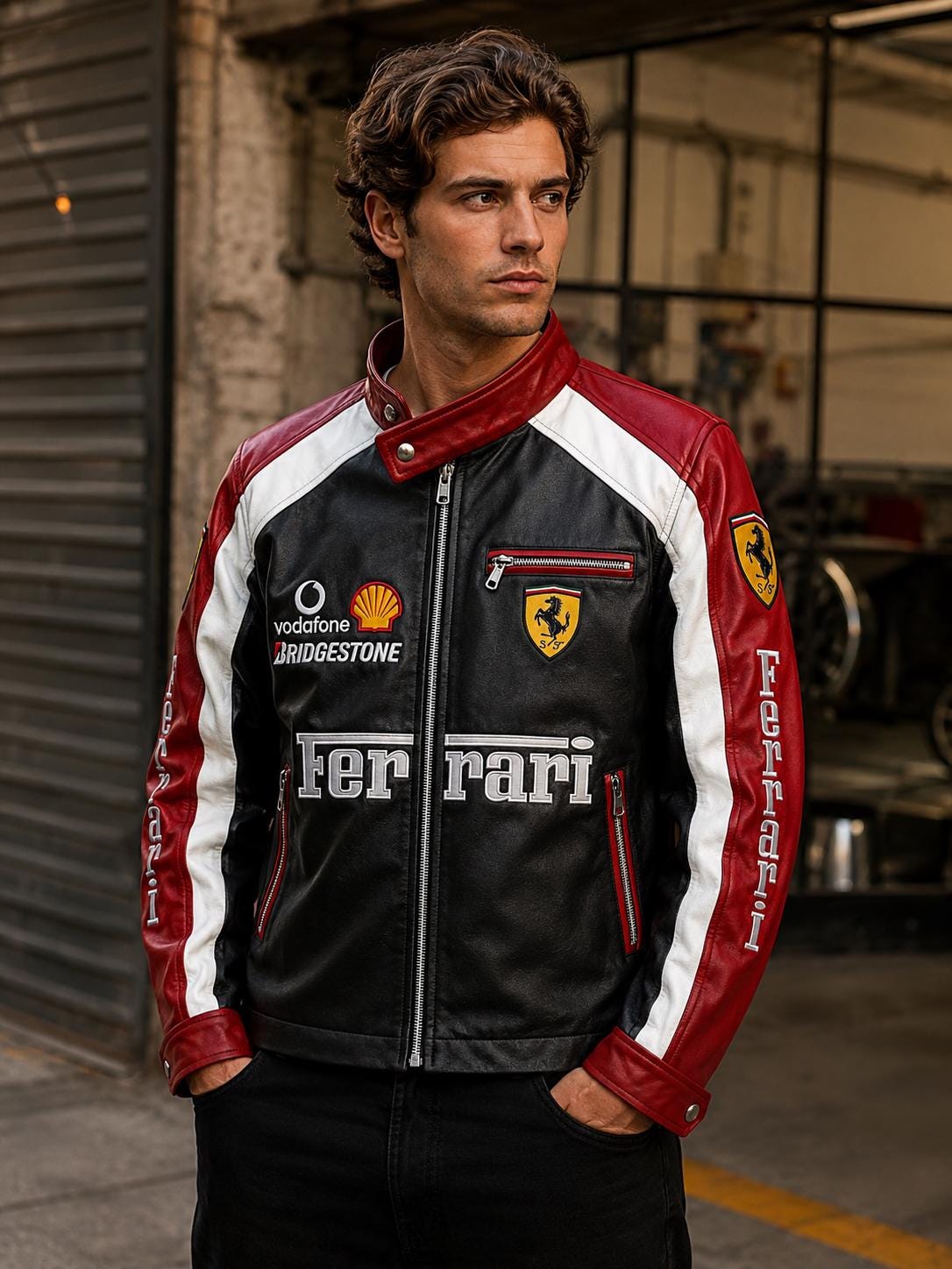 Ferrari jacket leather - Etsy 日本