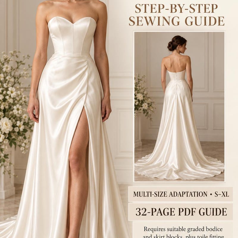 Basque Classic Patterns Wedding Gown Crafts - Etsy