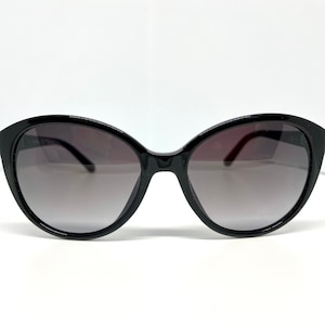 Lacoste Sunglasses. Glossy Black Frames. Petite Size.
