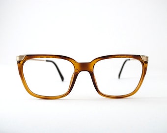 Christian Dior Classic Light Brown Square Frames.