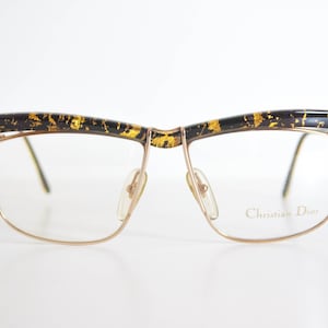 Christian Dior Vintage Frames. 2552. Gold Leaves/Black Acetate.