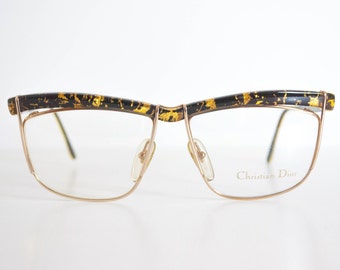 Christian Dior Vintage Frames. 2552. Gold Leaves/Black Acetate.