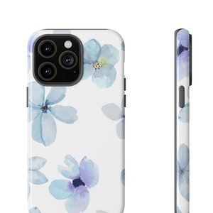Phone case fits devices iPhone Samsung Galaxy Google Pixel iPhone case Samsung Galaxy case Google Pixel case Stylish blue floral phone case