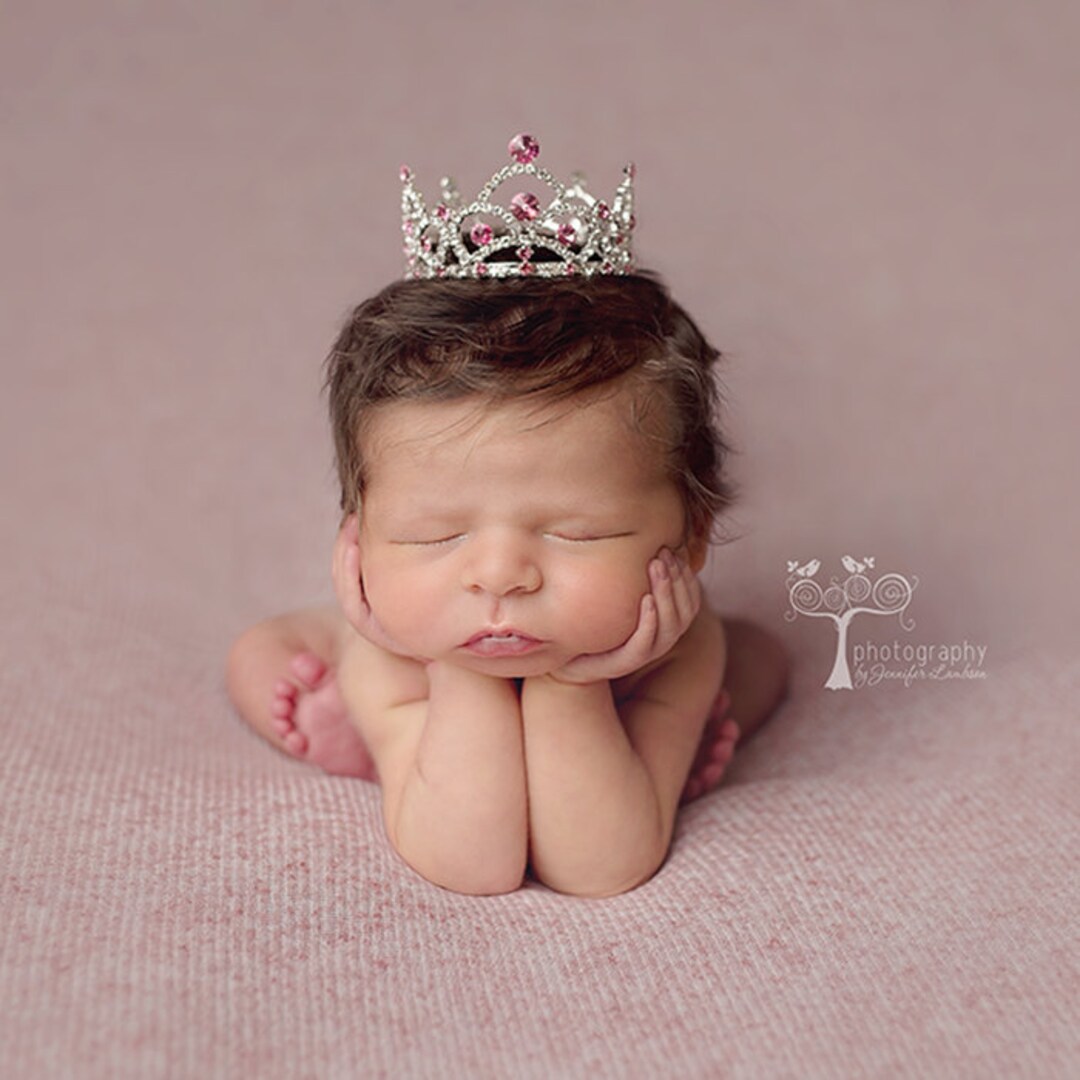 Newborn Crown Photo Prop Baby Girl Crown Tiara Baby Shower Gift