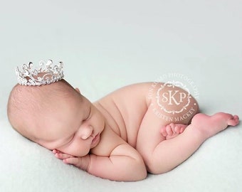 newborn crown baby crown baby crowns baby girl crown newborn crown prop newborn tiara mini crown tiara crystal crown Childrens Photo Prop