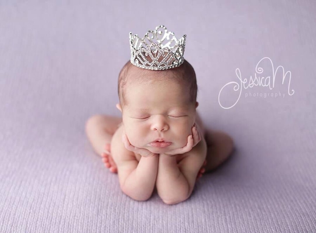 Newborn Crown Photo Prop Baby Girl Crown Tiara Baby Shower Gift