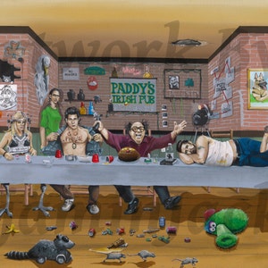Sempre faz sol na Filadélfia: a última ceia da turma (Giclee Art Prints)
