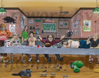 It's Always Sunny in Philadelphia: The Gang's Last Supper (Giclee Art Prints)