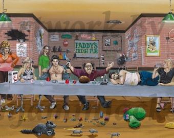 It's Always Sunny in Philadelphia: The Gang's Last Supper (Giclee Art Prints)