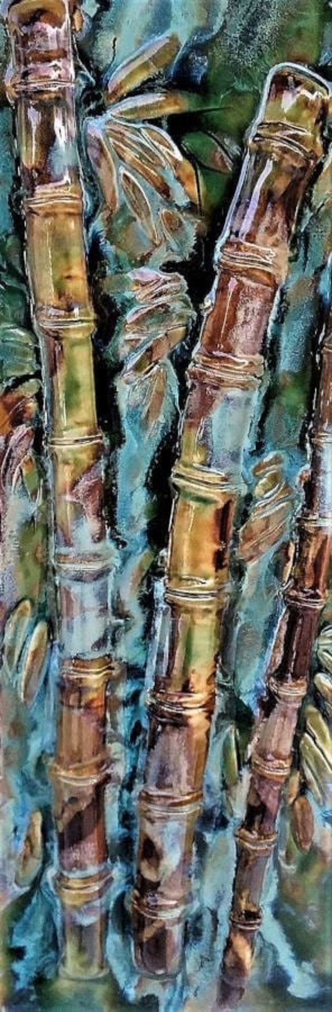 Bamboo Wall Art, Bamboo Wall Hanging, Ceramic Bamboo Wall Design