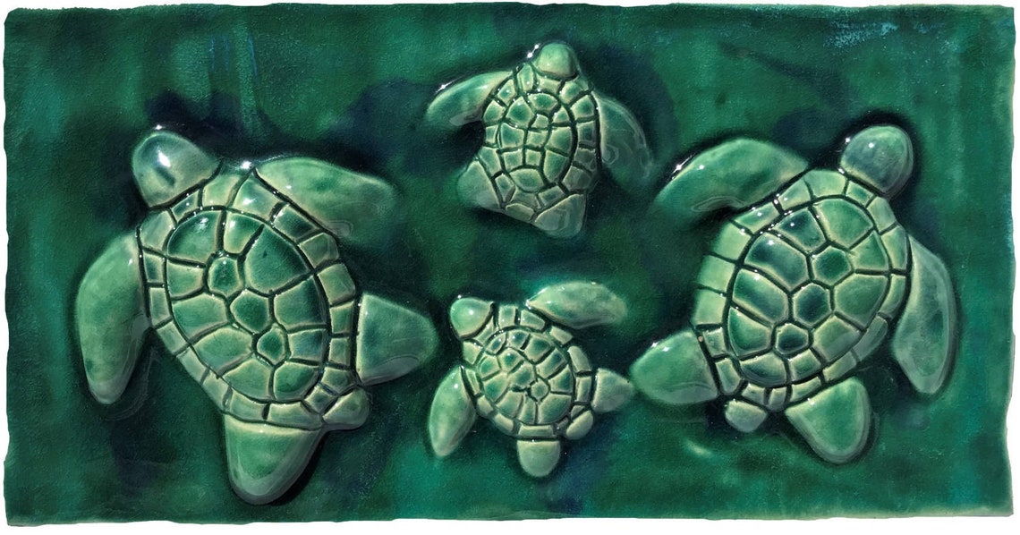 Ceramic Fish Wall Art Kitchen Backsplash Tile Tropical Fish Etsy