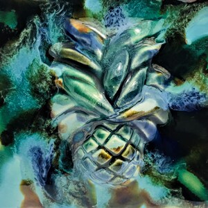 Ceramic Pineapple Wall art, kitchen backsplash tile, tropical pineapple decor, bathroom shower tiles, outdoor bathroom shower tile, maui art