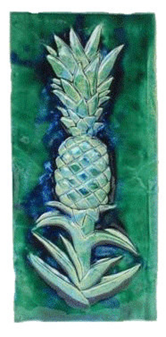 Pineapple Wall Hanging Pineapple Tiles Pineapple Decor Home Etsy