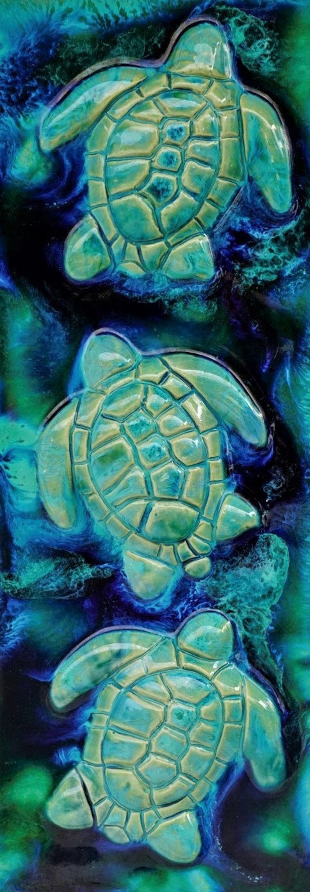 Sea Life Wall Art, Kitchen Backsplash Tile, Bathroom Shower Tiles, Outdoor Tile, Turtle Wall