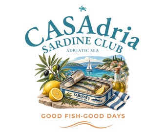 CASAdria Sardine Club – PNG print file with sardine motif