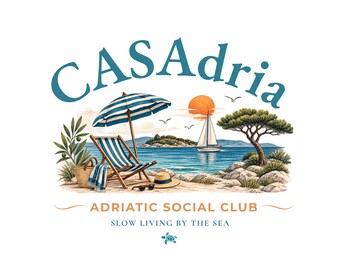 CASAdria Adriatic Social Club – PNG print file in Croatia design