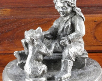Vintage Hudson Pewter Noah's Ark Set – Hand-cast Animal Figurines