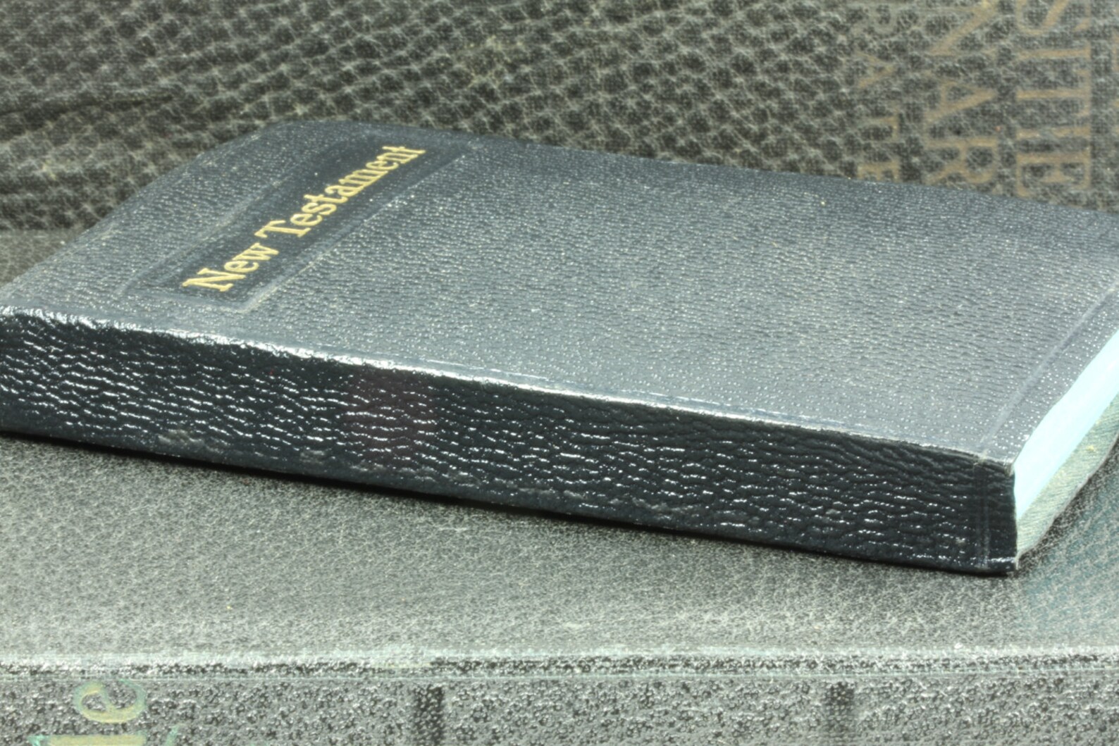 Vintage Pocketsize New Testament Bible Black Bible With Etsy