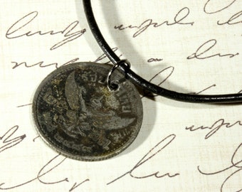 Vintage Coin Pendant Charm - World Currency Coin Collector - Money Change Coins Old World Foreign Coins Vintage Antique Coins  Travel Tokens