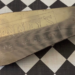 J.C. Penney Co.Department Stores Vintage Metal Shoehorn - Vanity Dressing Table Decor - Men's Shoe Accessory - Footwear - Women's Shoehorn