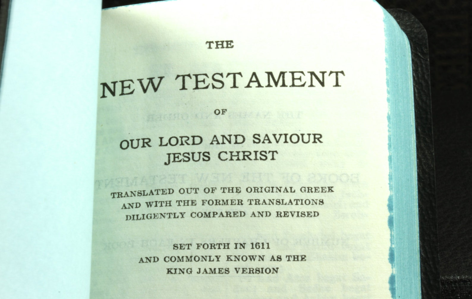 Vintage Pocketsize New Testament Bible Black Bible With Etsy