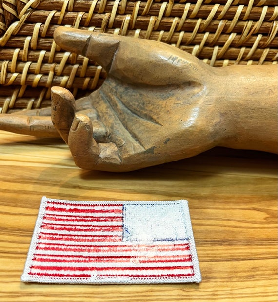 USA Embroidered Flag Patch, Jacket Patch Biker Ve… - image 2