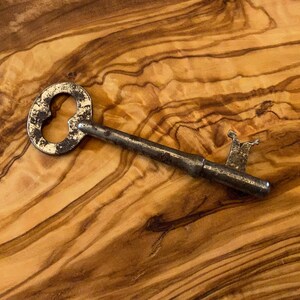 Antique Skeleton House Trunk Chest Key Steampunk Mixed Media Assemblage Jewelry Altered Arts - Key To Love Necklace Pendant Key Project Art