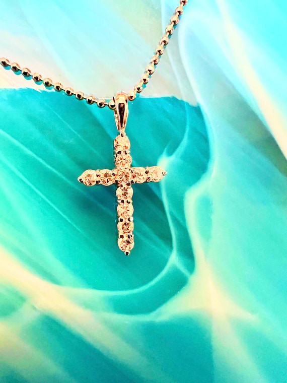 Feminine cross necklace deals