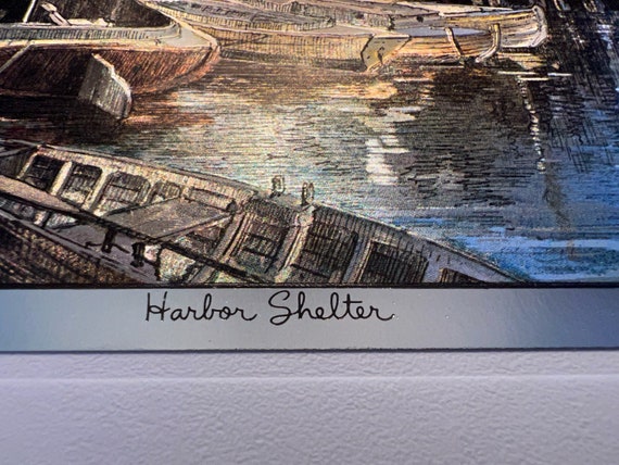 Unframed Vintage Lionel Barrymore Color Silver Foil Etched