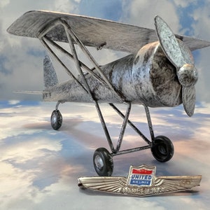Collectible Vintage United Airlines Souvenir Lapel Future Pilot Wings Pin - Aviation Wings Lapel Pin - Airplane Flight Souvenir Memorabilia