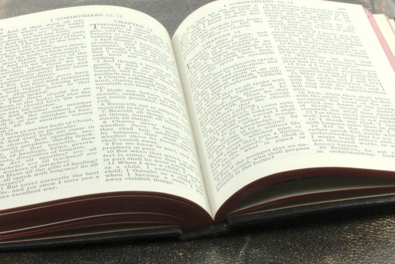 Antique Black New Testament Holy Bible Hardbound Pocket Size Etsy