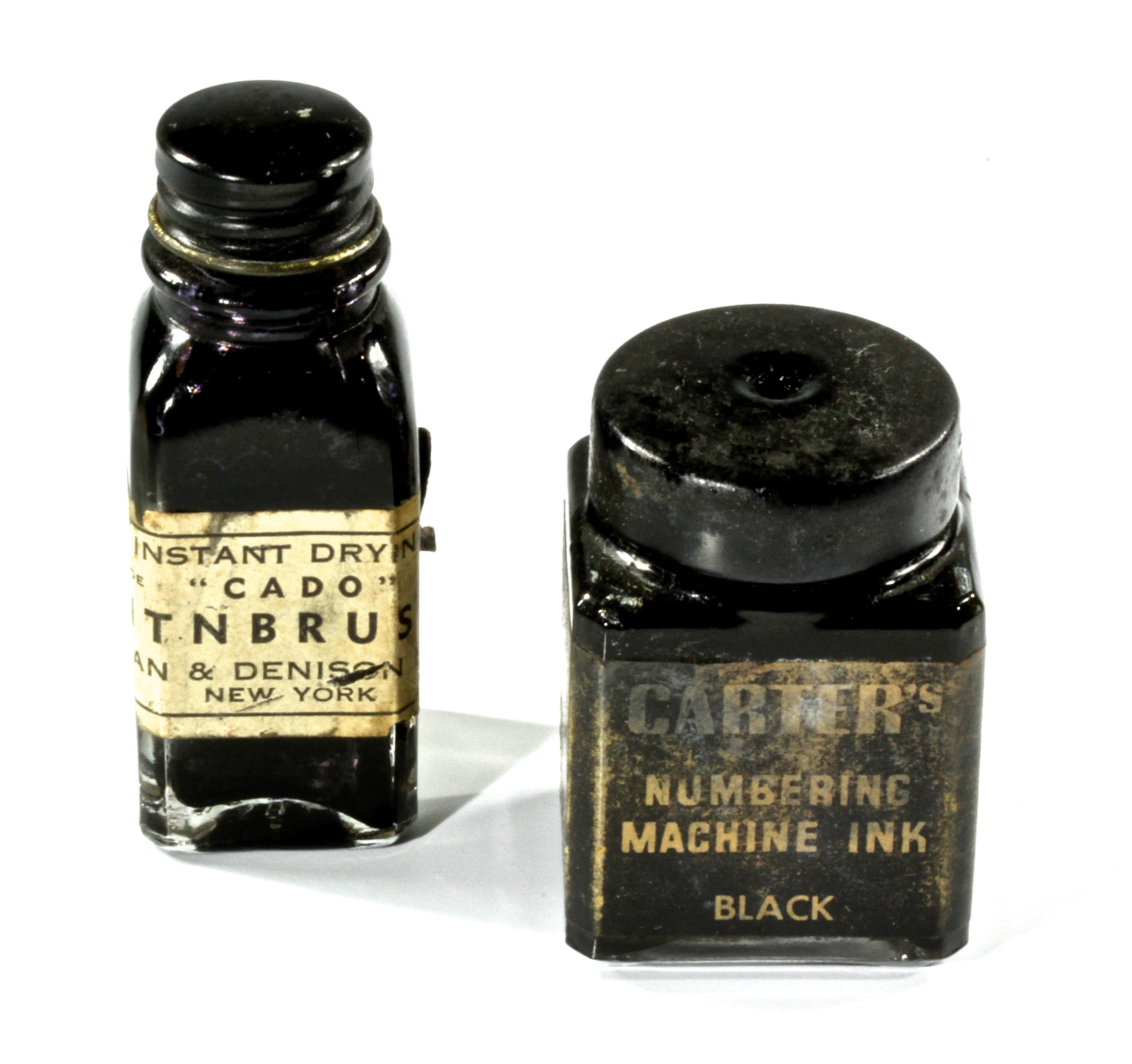 Black Label Carter's Ink Bottle .5 oz Stamp Pad Ink