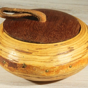 Primitive Rustic Wooden Snuff Box - Handmade Norwegian Snuff Box - Snuff Tobacco Container Holder - Wooden Storage Tobacco Box - Stash Box