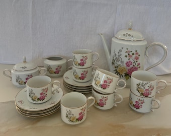 Seltenes feines Porzellanservice aus Sachsen, Heinrich & Co. Selb Bayern - 19 Teile, Villeroy & Boch