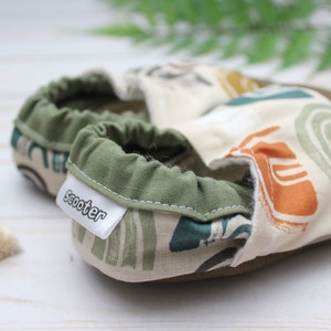 earthy rainbow baby shoes kids rainbow slippers vegan baby rainbow moccasins neutral rainbow baby shower gift rainbow baby gift image 4