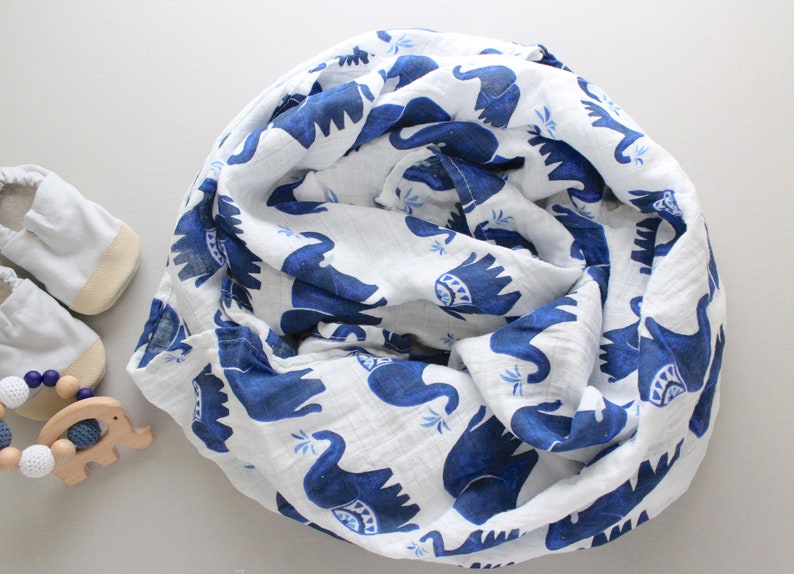 Baby Swaddle Blanket Soft Cartoon Elephant Stroller ...