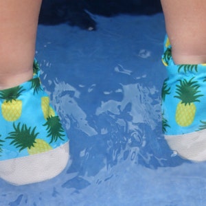 pineapple water shoes pool shoes for kids toddler swim shoes vegan baby shoes soft sole water shoes beach shoes pineapple moccs image 5