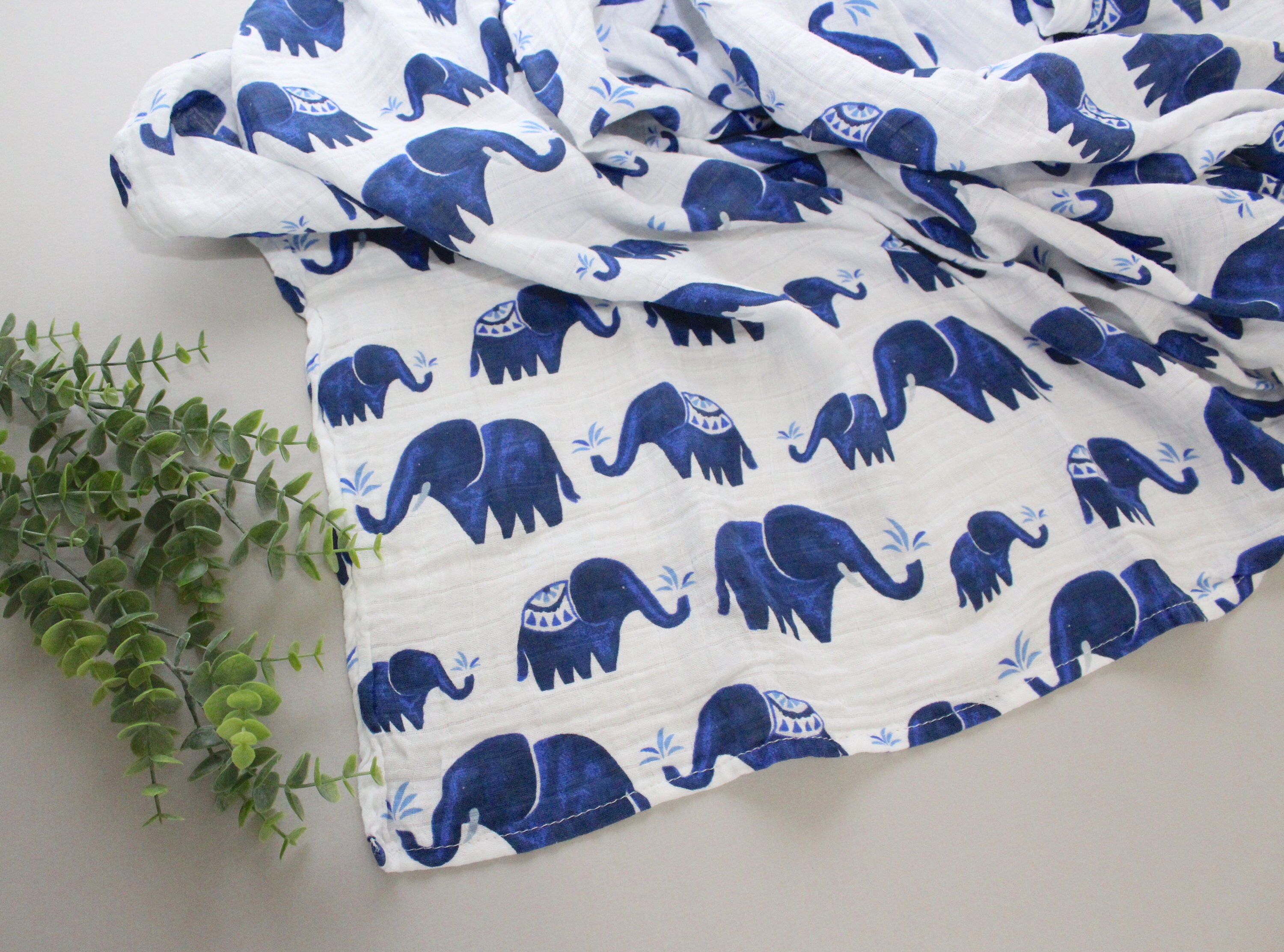 Baby Swaddle Blanket Soft Cartoon Elephant Stroller ...