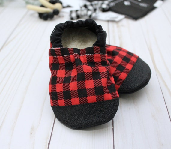 Kids buffalo cheap plaid slippers