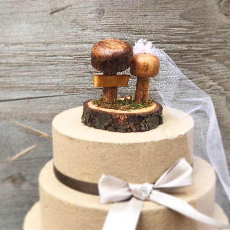 Rustic Wedding Cake Topper Wooden Wedding Cake Topper Etsy