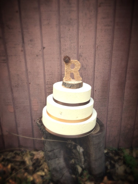 Wooden Letter Wedding Cake Topper Rustic Country Weddings Etsy