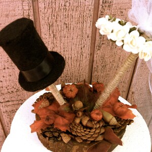 Fall Wedding Cake Topper Rustic Weddings image 3