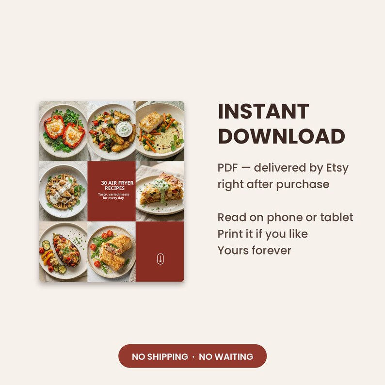 Air Fryer Recipes Ebook with Macros, 30 Easy Air Fryer Meals PDF, Healthy Air Fryer Cookbook, Calorie Counted Recipes, Digital Download image 7