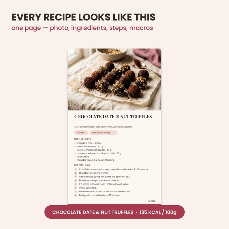 30 ricette di dolci senza zucchero, senza zuccheri aggiunti, con conteggio dei macronutrienti (scarica il PDF) immagine 5