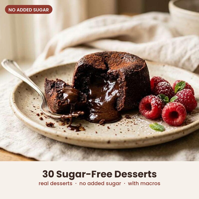 30 ricette di dolci senza zucchero, senza zuccheri aggiunti, con conteggio dei macronutrienti (scarica il PDF) immagine 2